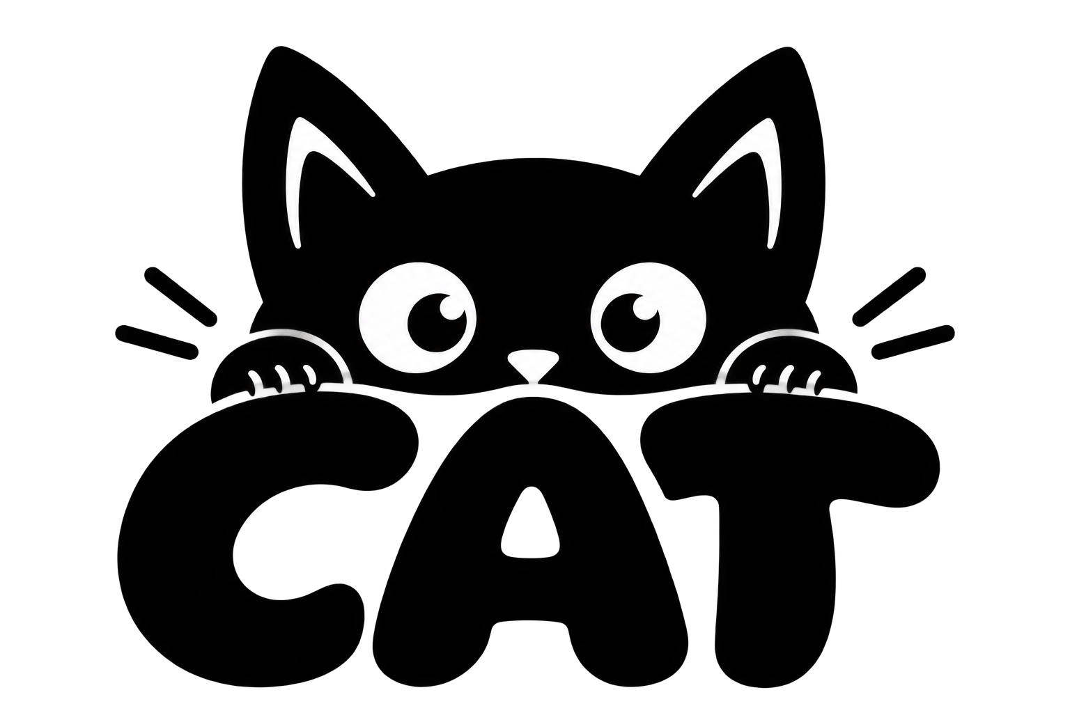 CAT with a peeking cat